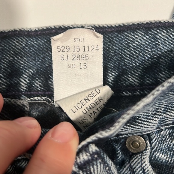 Sasson- vintage, stonewashed, 13, grey blue denim jeans - Picture 7 of 11